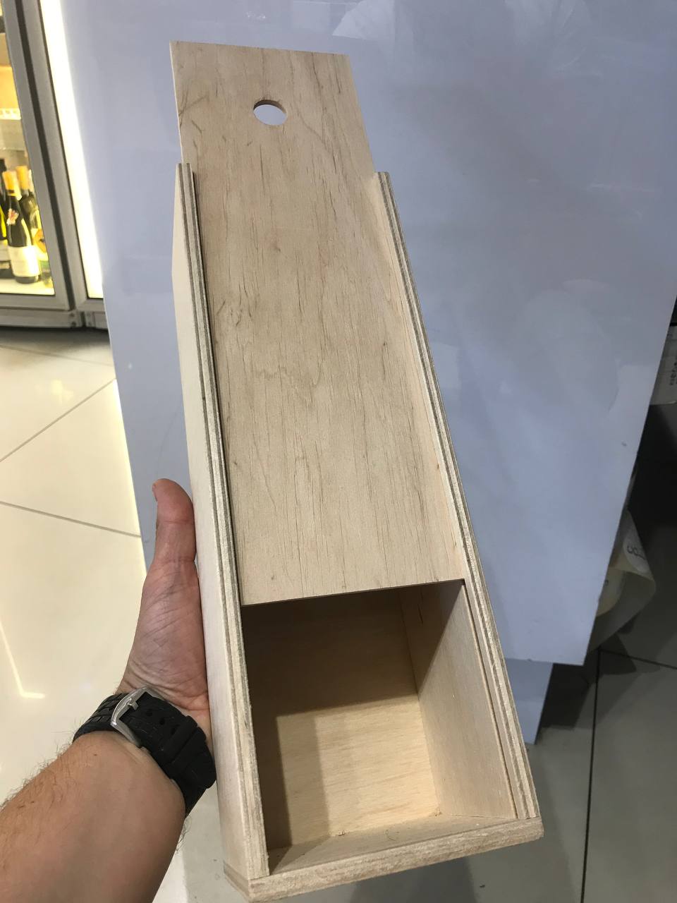 Ящик для вина світле дерево(110*330)