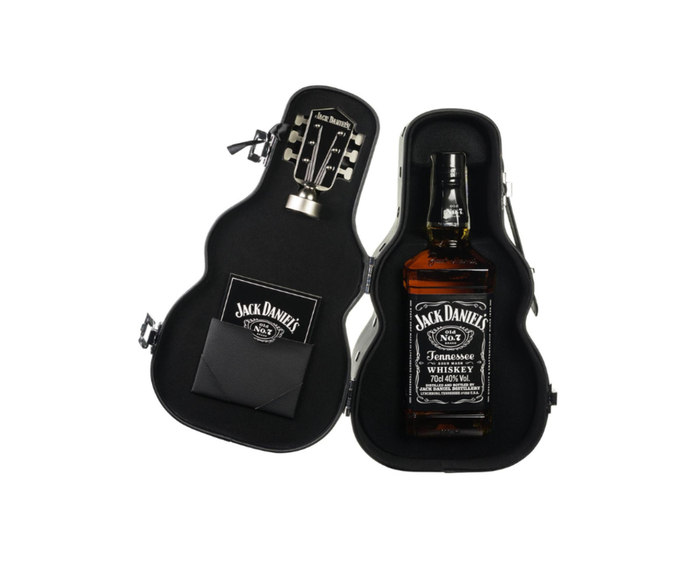 Подарунковий набір Віскі Jack Daniel's 40% 0.7/6 у футлярі гітари