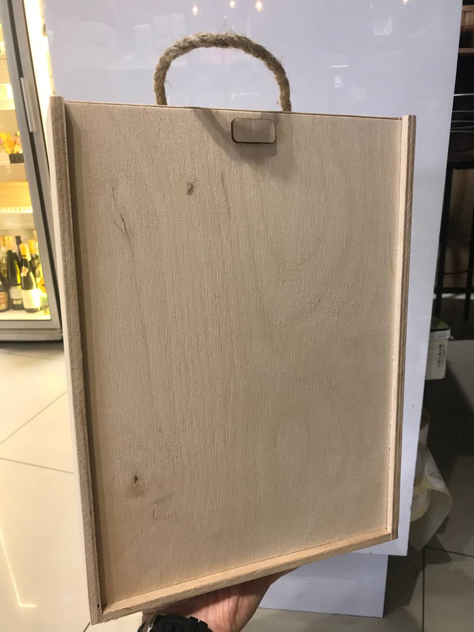 Ящик дерев'яний великий з перегородкою (250*330)