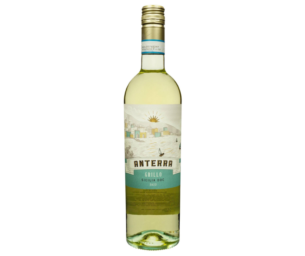 Вино Anterra Grillo Sicilia DOC сухе біле 0.75/6 Італія