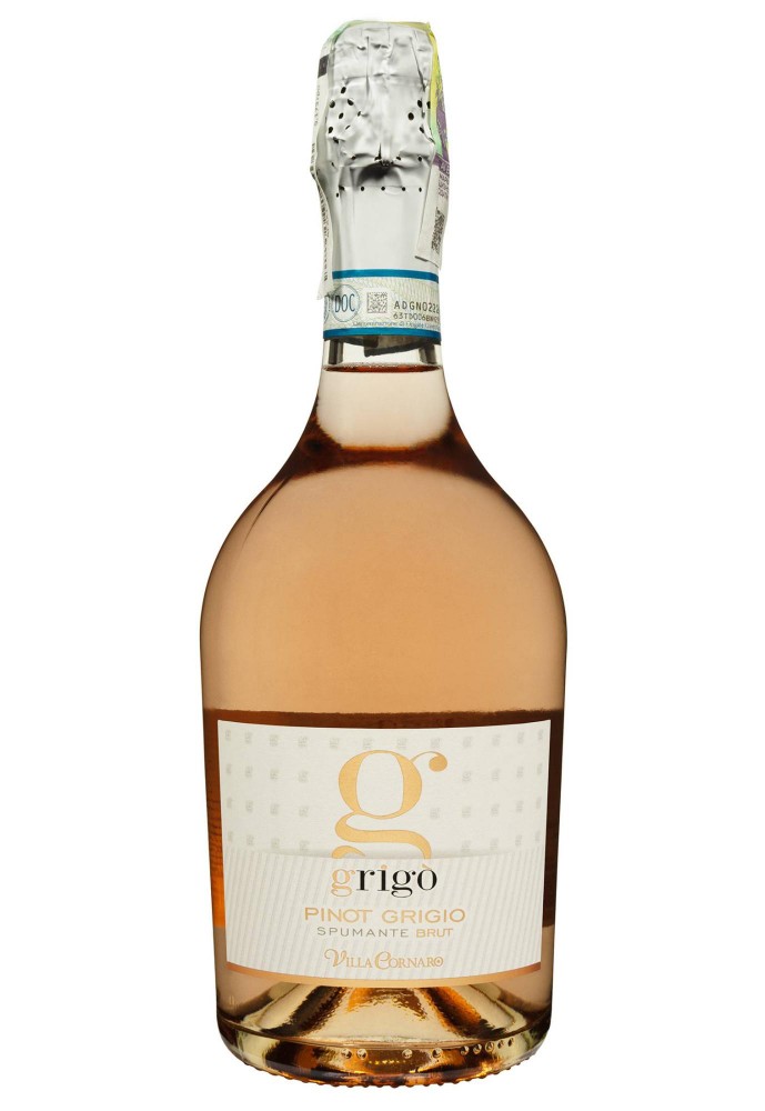 Вино ігристе Pinot Grigio Blush Brut Delle Venezie Villa Cornaro сухе рожеве 0.75/6 Італія