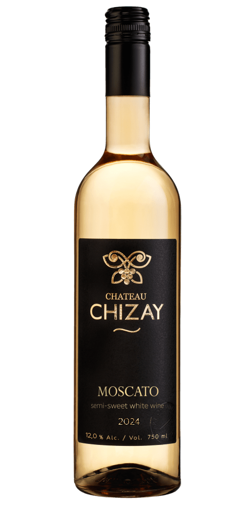 Вино ТМ "Chateau Chizay" "Москато" "Мускатне Чизай" біле напівсолодке столове 0,75л.