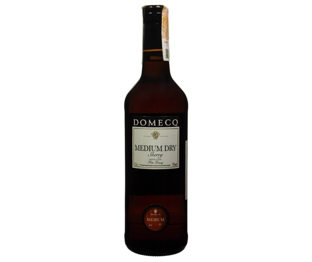 Вино Medium Dry Domecq херес кріплене напівсухе біле 0.75/6 Іспанія