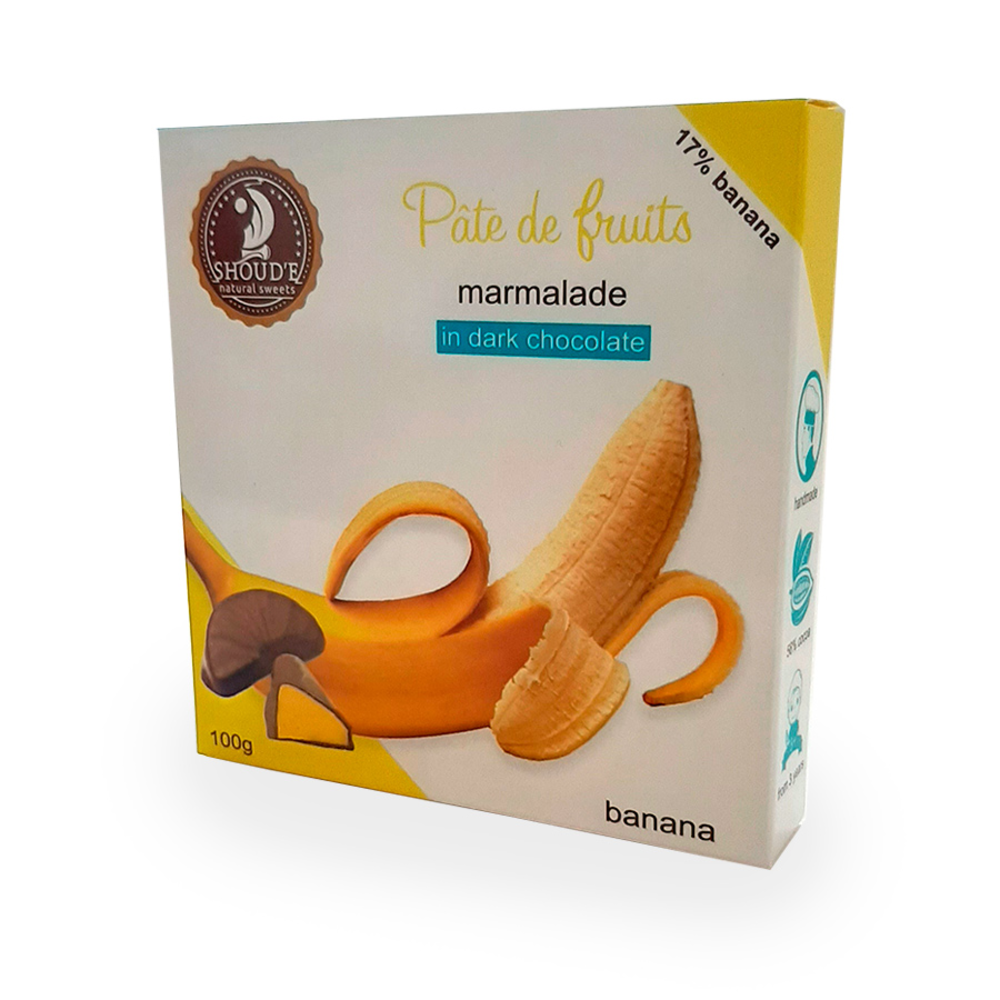 Мармелад в шоколаді "Pate de Fruits" банан 0.100 кг
