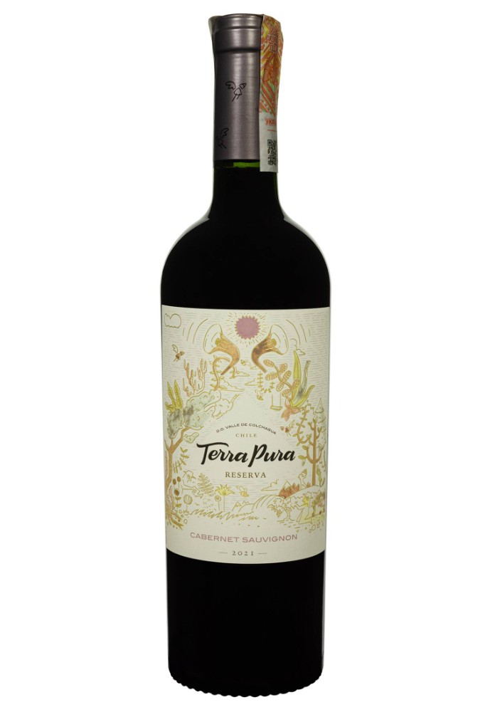 Вино "Terra Pura" Сabernet Sauvignon сухе червоне 0.75/12 Чилі