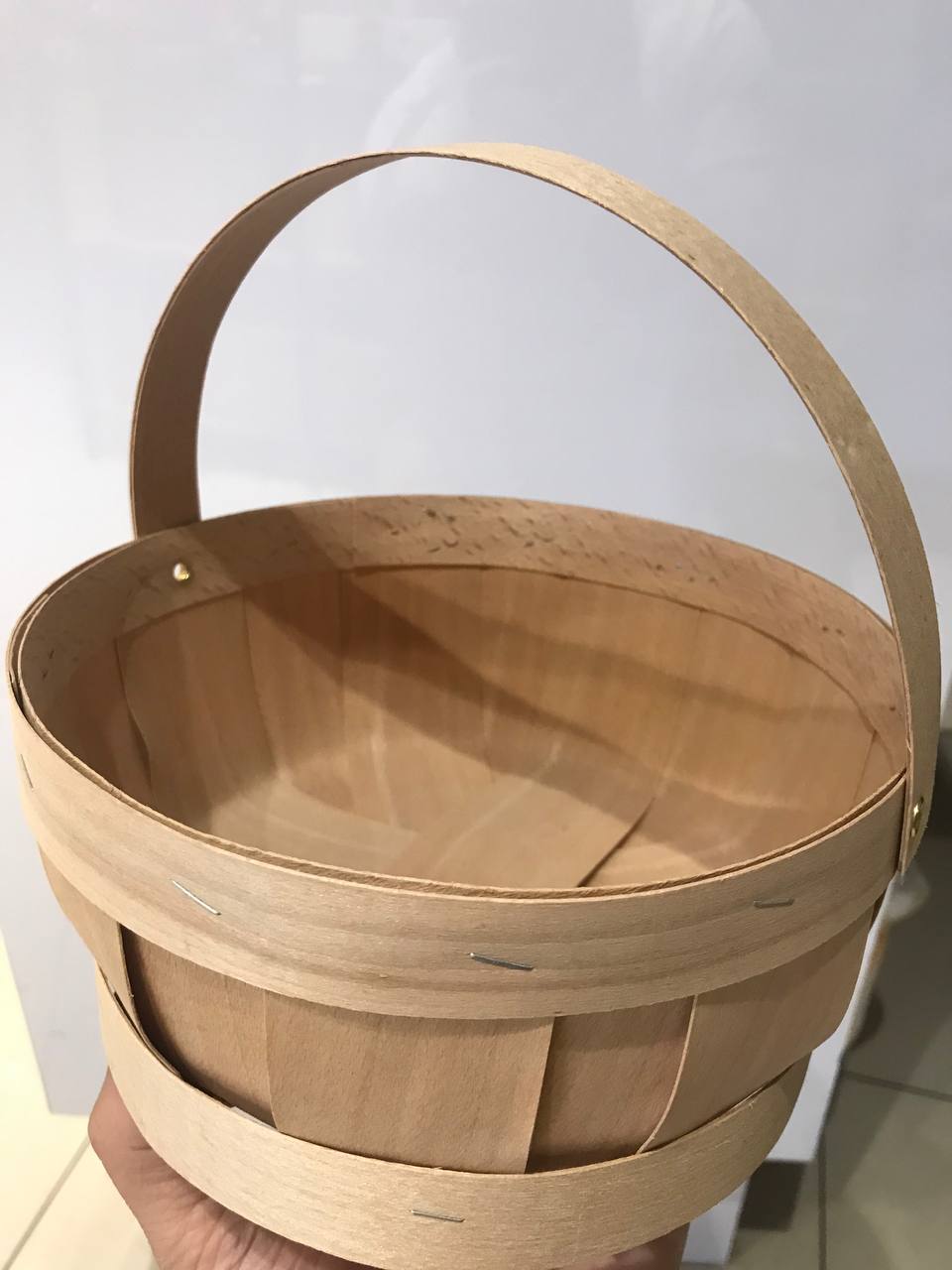 Кошик для пакування КЛ-20 (106х160х80) з ручкою (круглий)