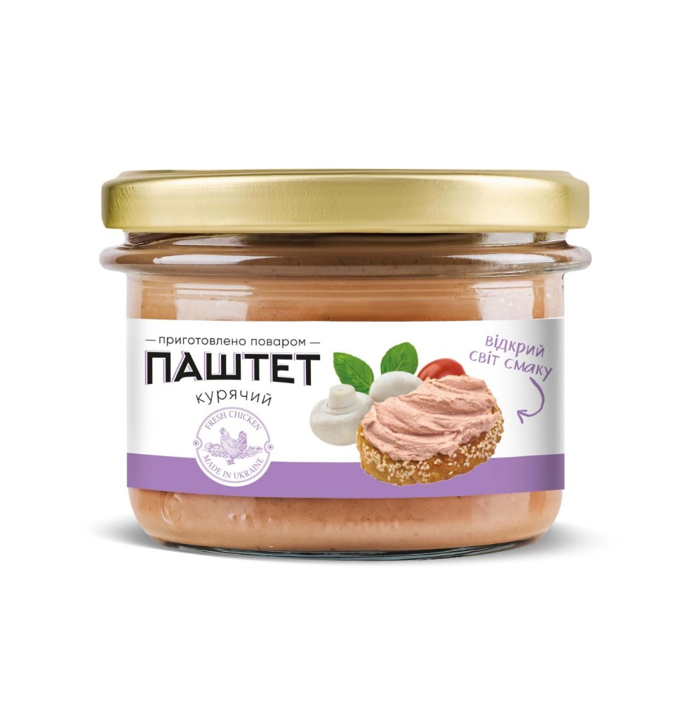 Паштет курячий з грибами Шеф-Повар 200 гр.