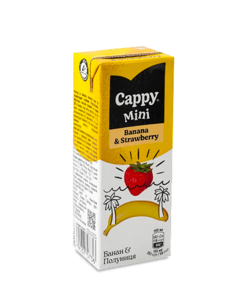 Сік Cappy Mini Банан-Полуниця