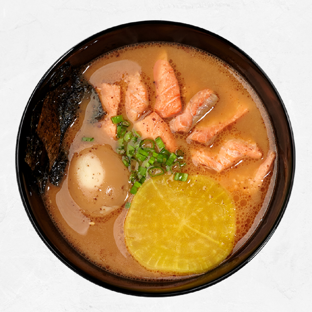 Місо-удон з лососем