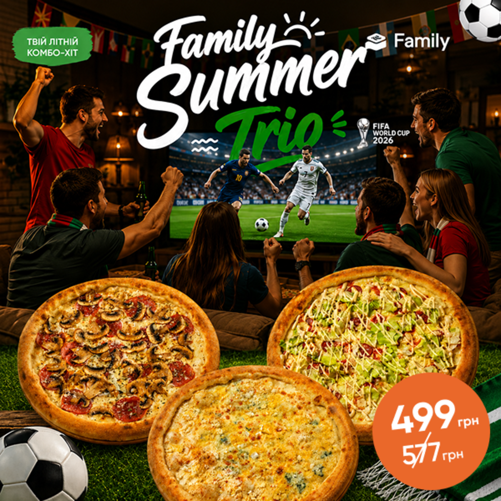 Комбо з 3-х піц Family Summer Trio