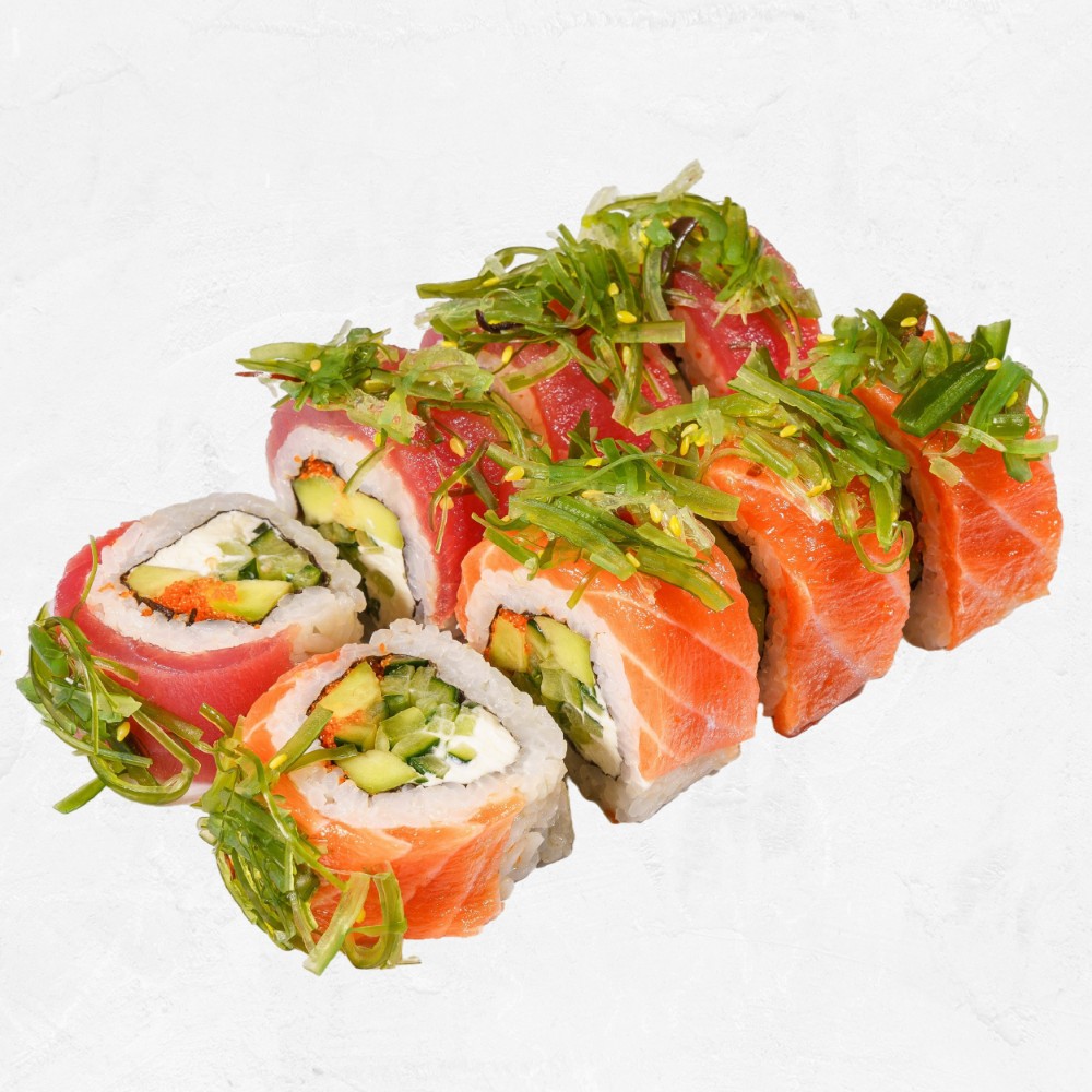 Рол з лососем і тунцем