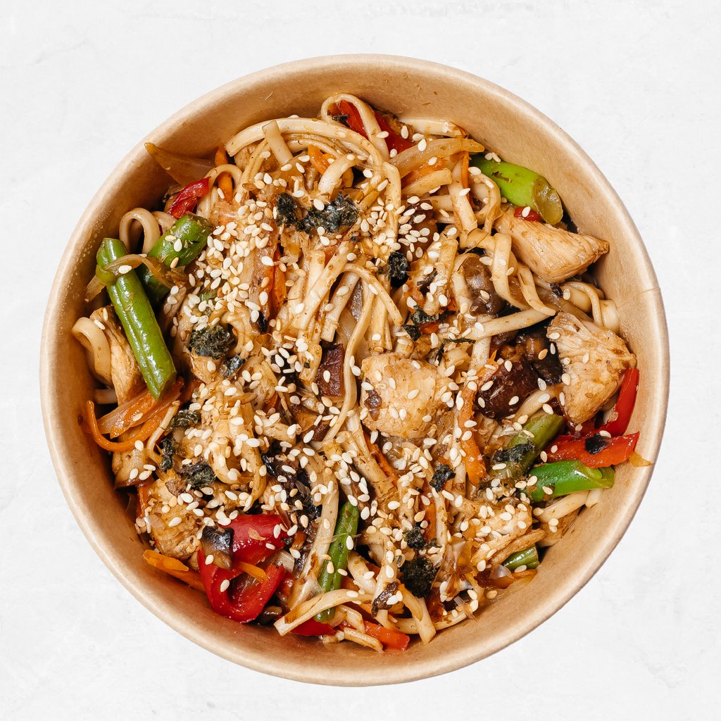 Удон з лососем 