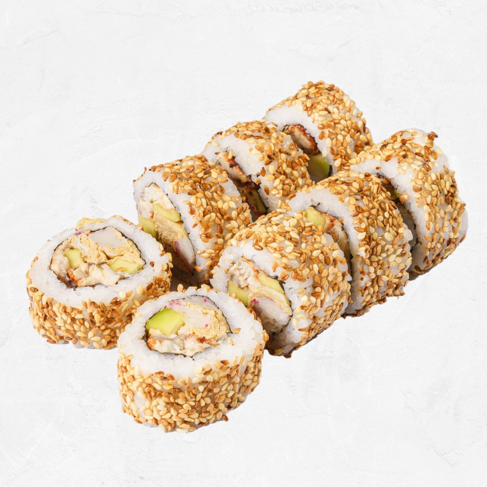 Каліфорнія з вугрем та крабом