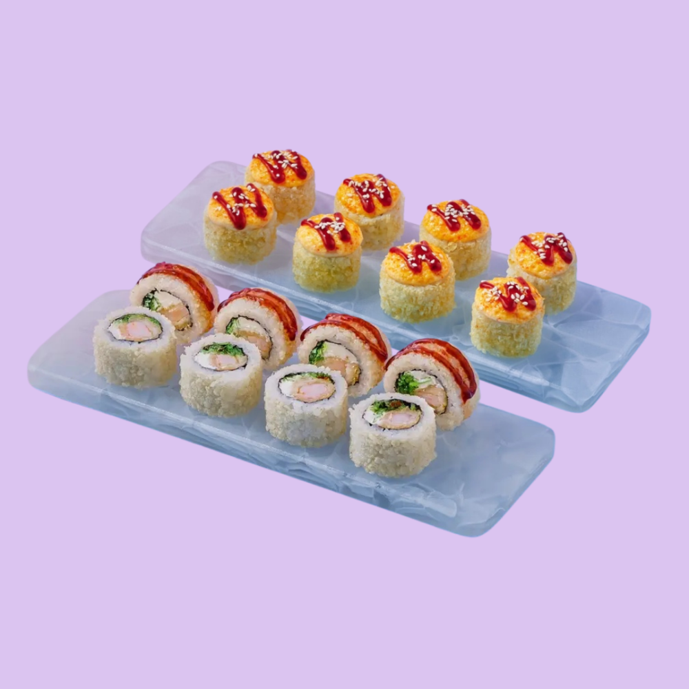 Кранч з креветкою + Запечений з курочкою