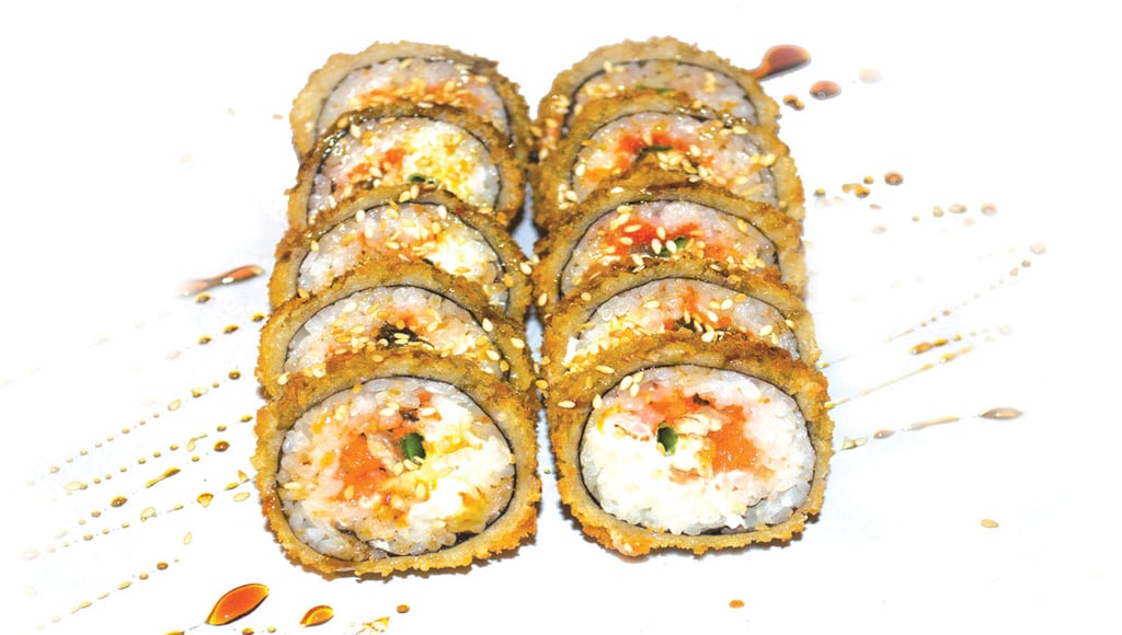 Сяке-унагі темпура