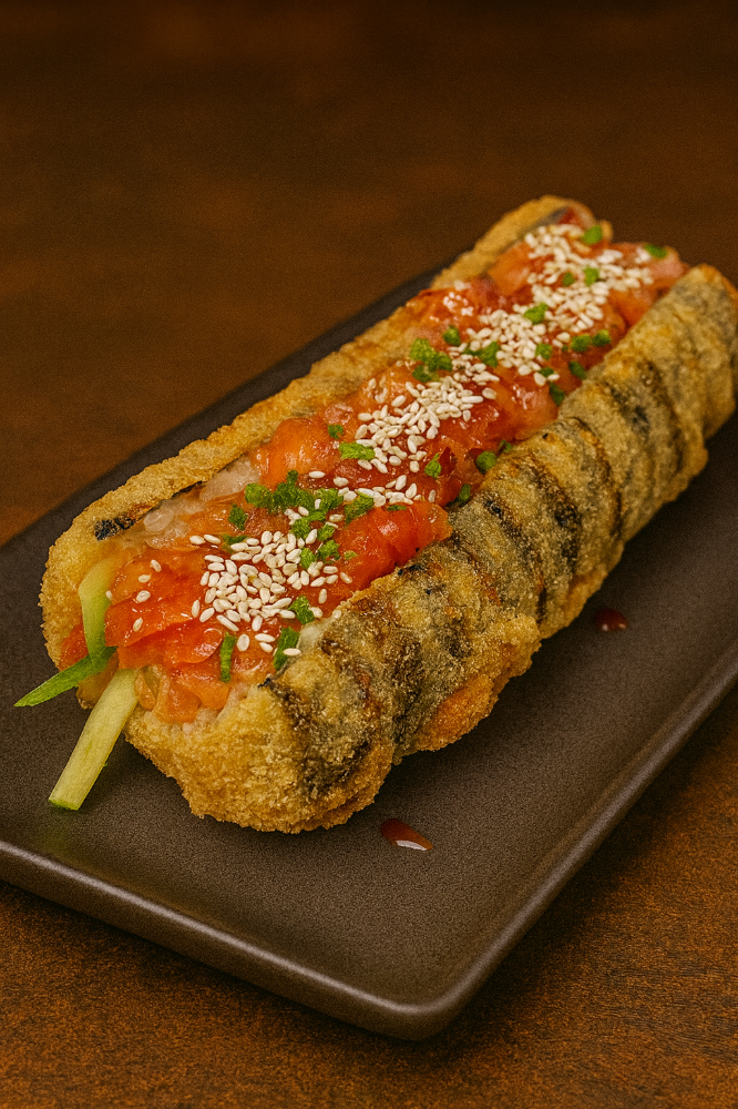 Суші дог з Лососем та Тунцем