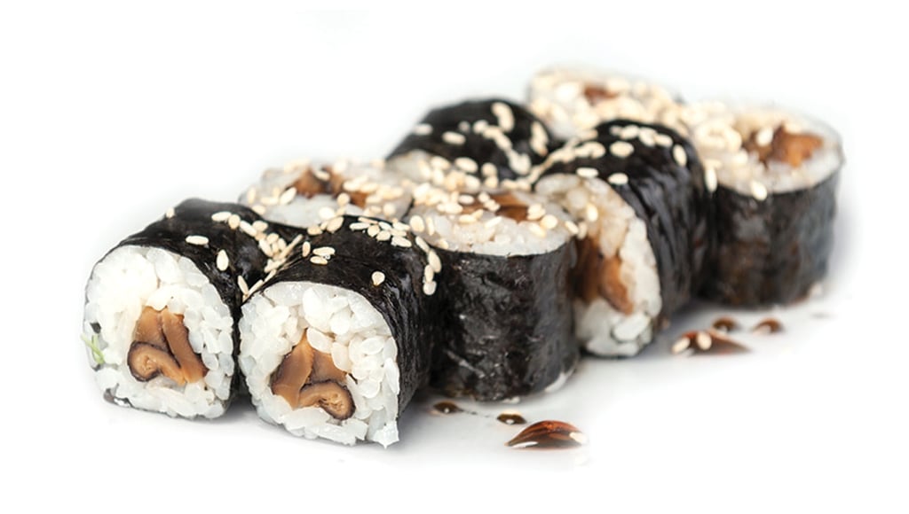 Маки з грибами шиітаке