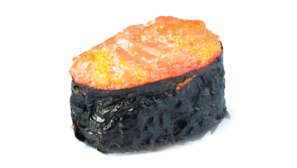 Гункан з лососем