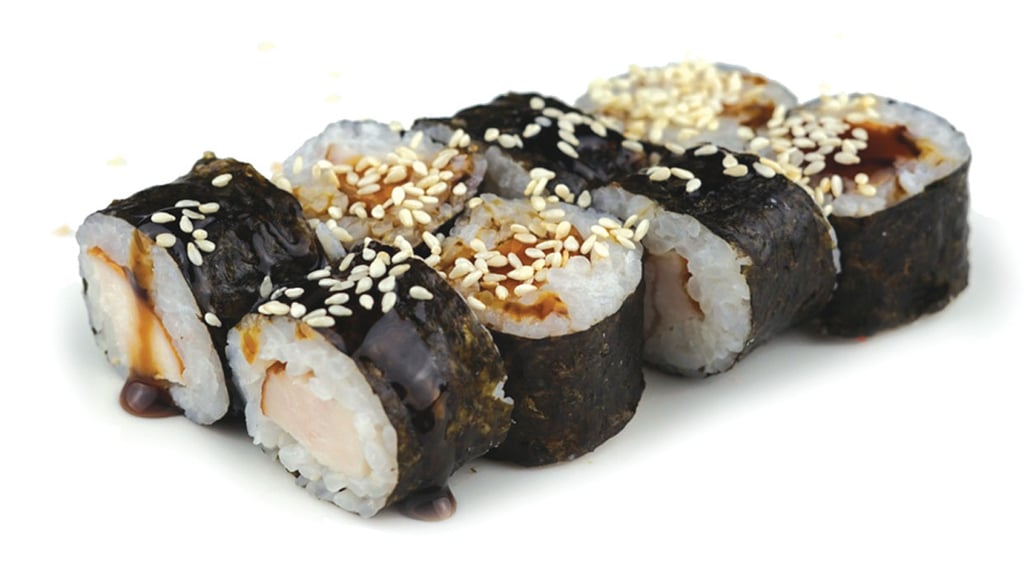 Маки з копченою куркою