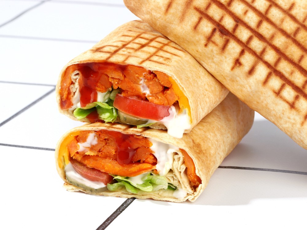 Лавaш з бататом та сиром чеддер (вегетаріанський)