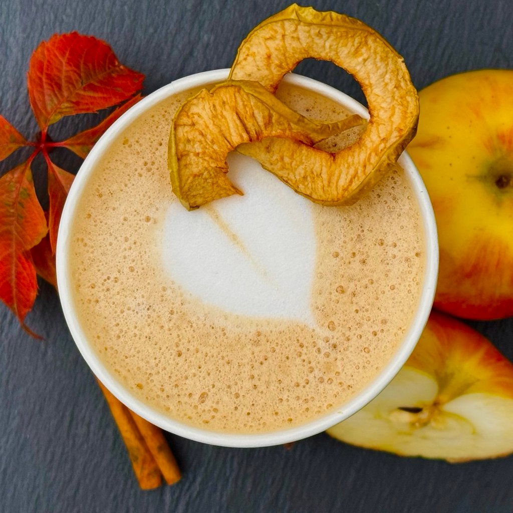 Яблучний пряний лате на безлактозному 340 мл