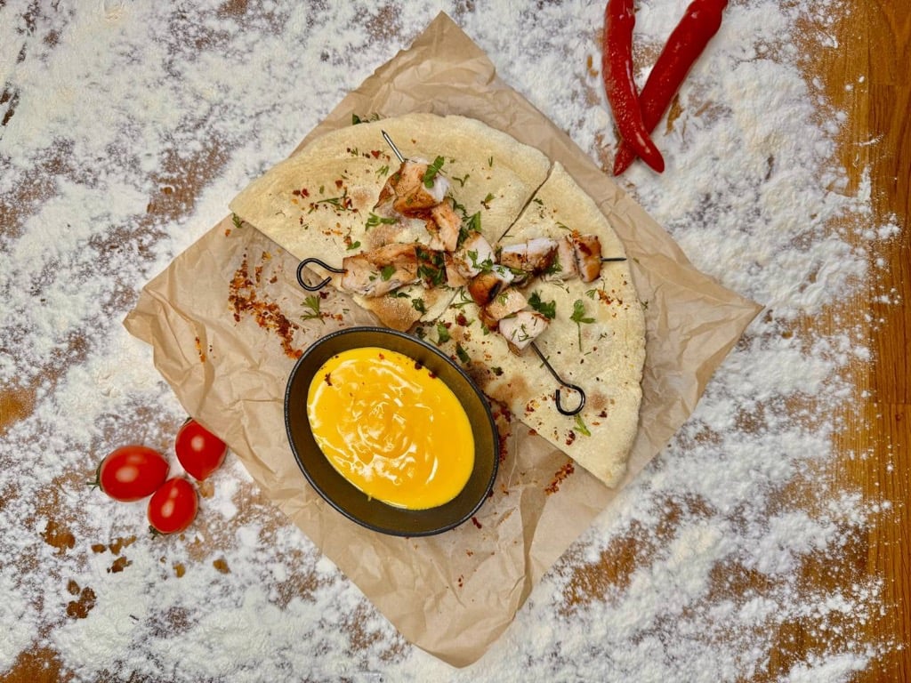 New Фондю с курячим шашликом