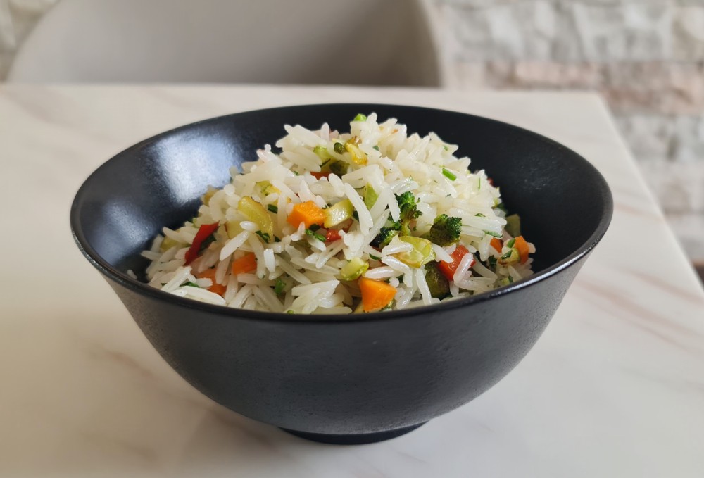 ბრინჯი ბოსტნეულით - rice with vegetables