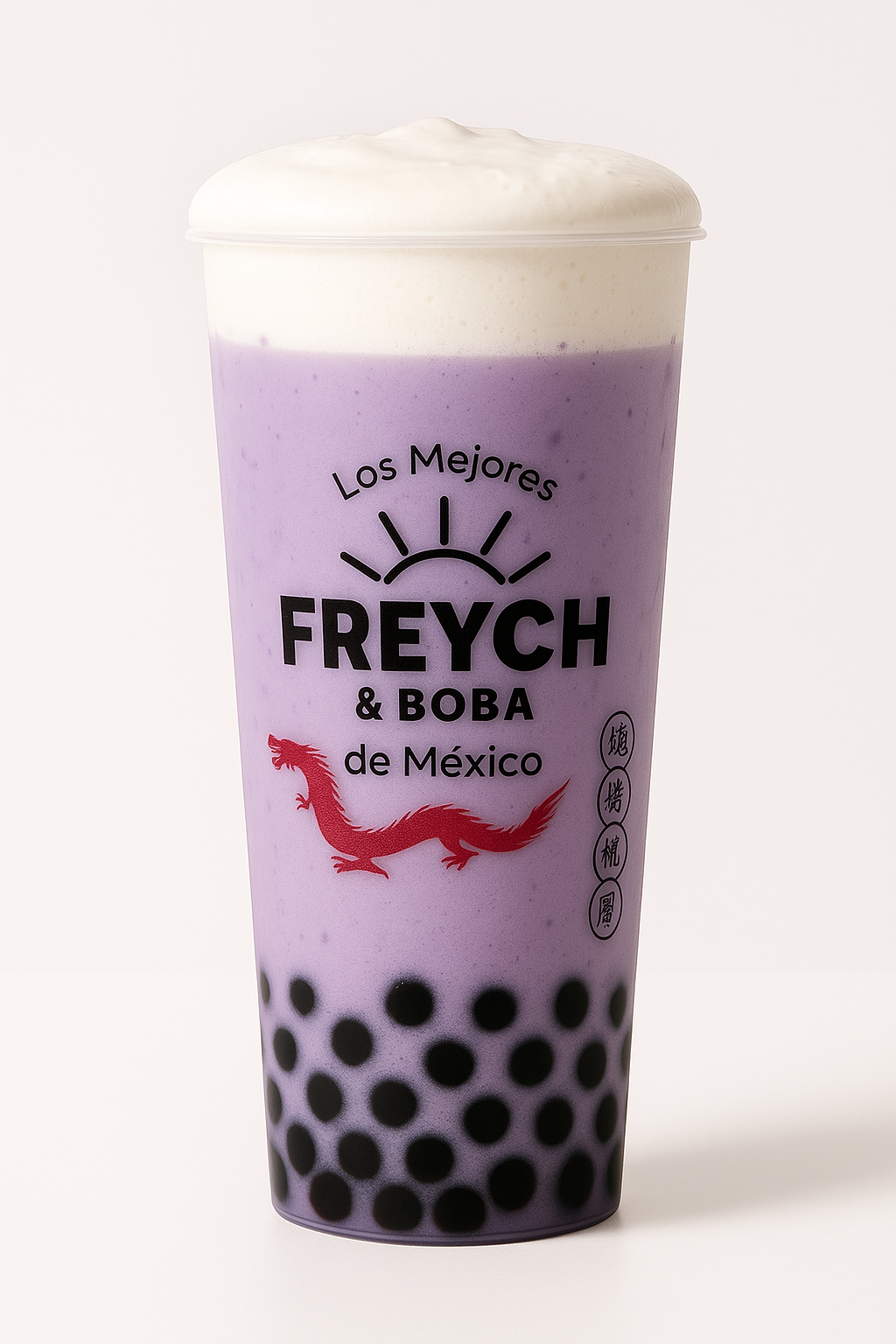 Boba Taro icy  cheese foam