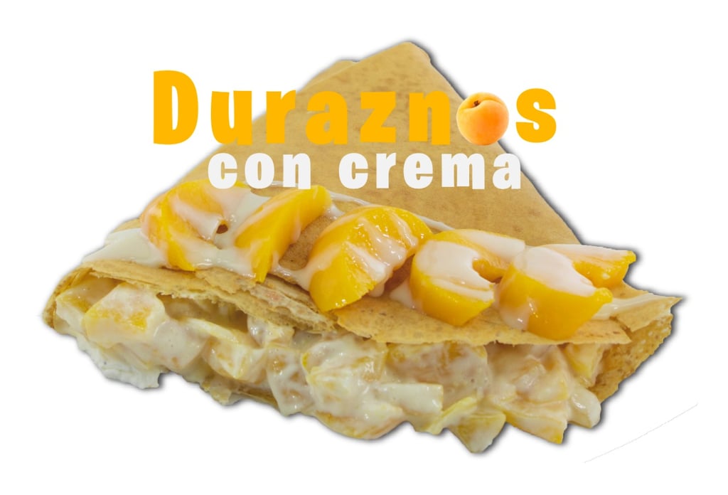 Crepa Duraznos / crema