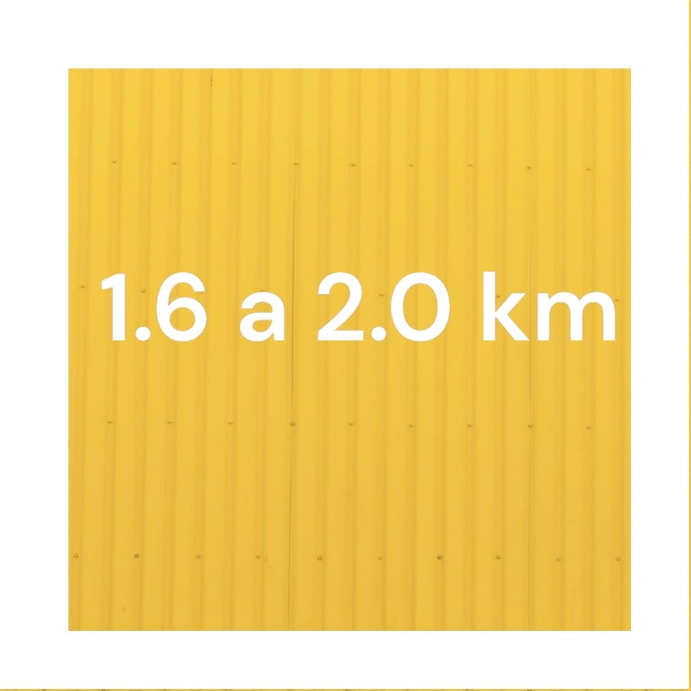 1.6 a 2.0 km