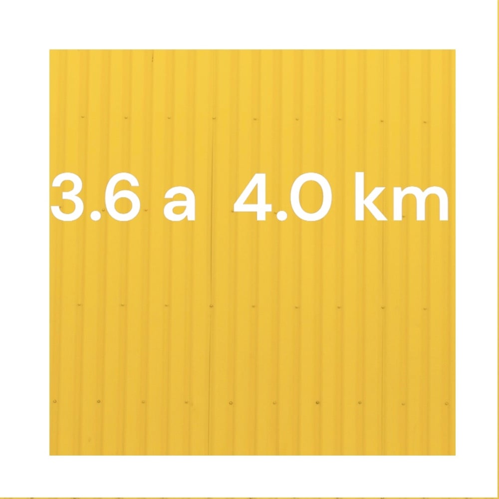 3.6 a 4.0 km