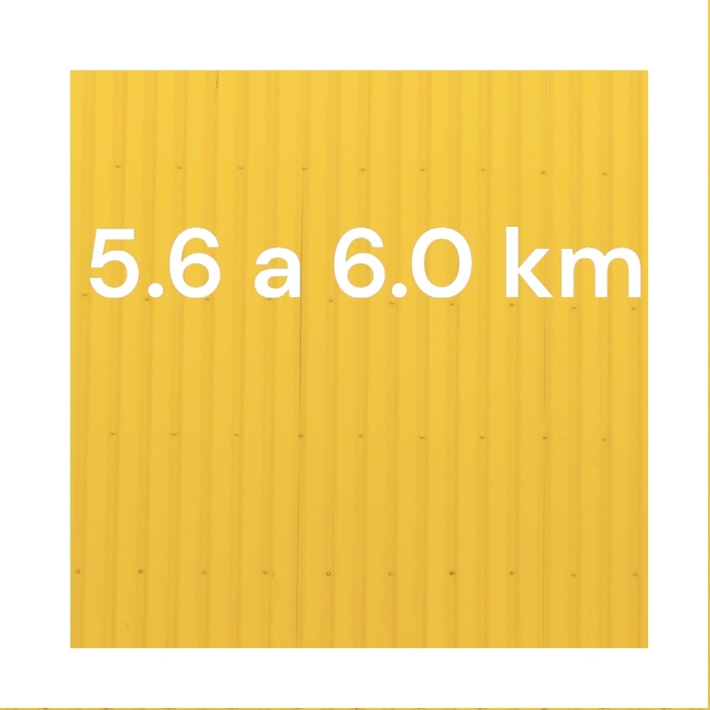 5.6 a 6.0 km