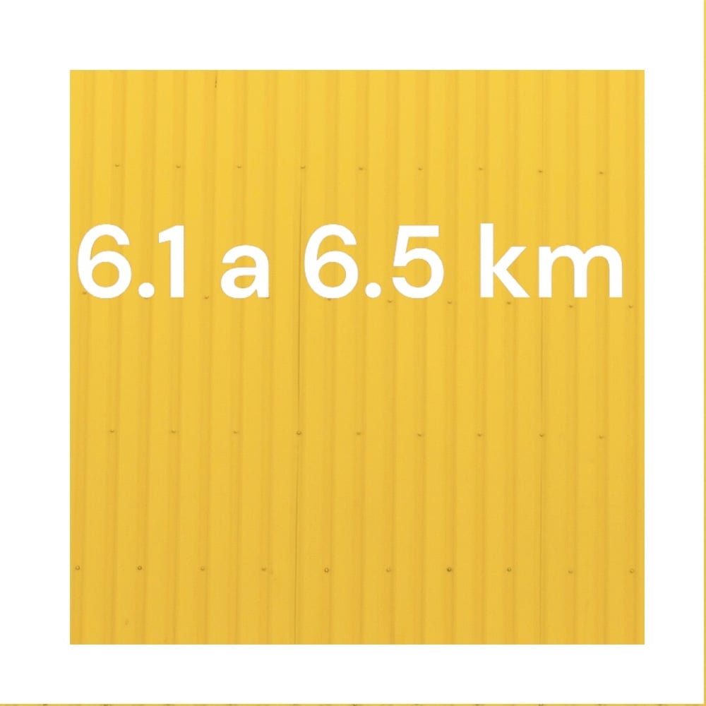 6.1 a 6.5 km