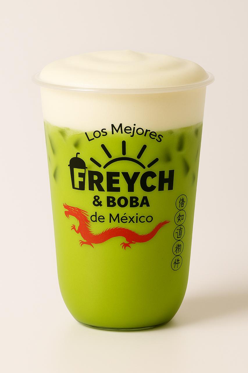 Matcha cheese foam