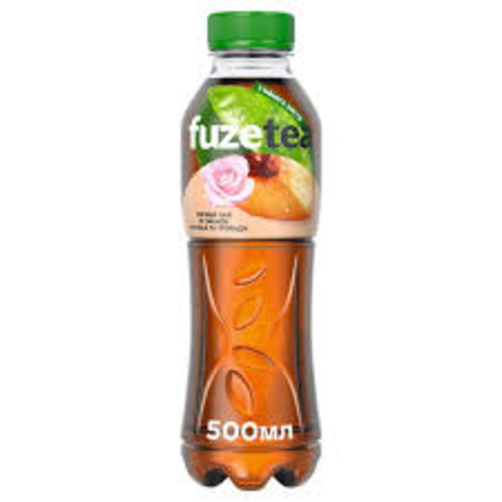 Чай холодний чорний Fuzetea Персик та гібіскус, 1 л.