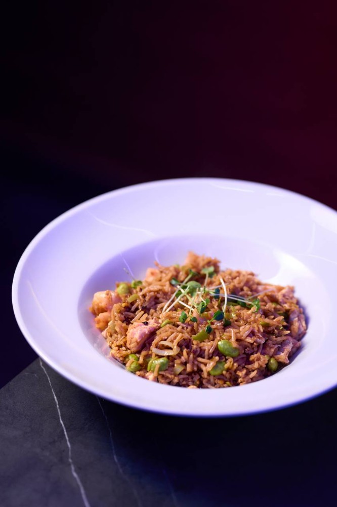 Смажений рис з морепродуктами