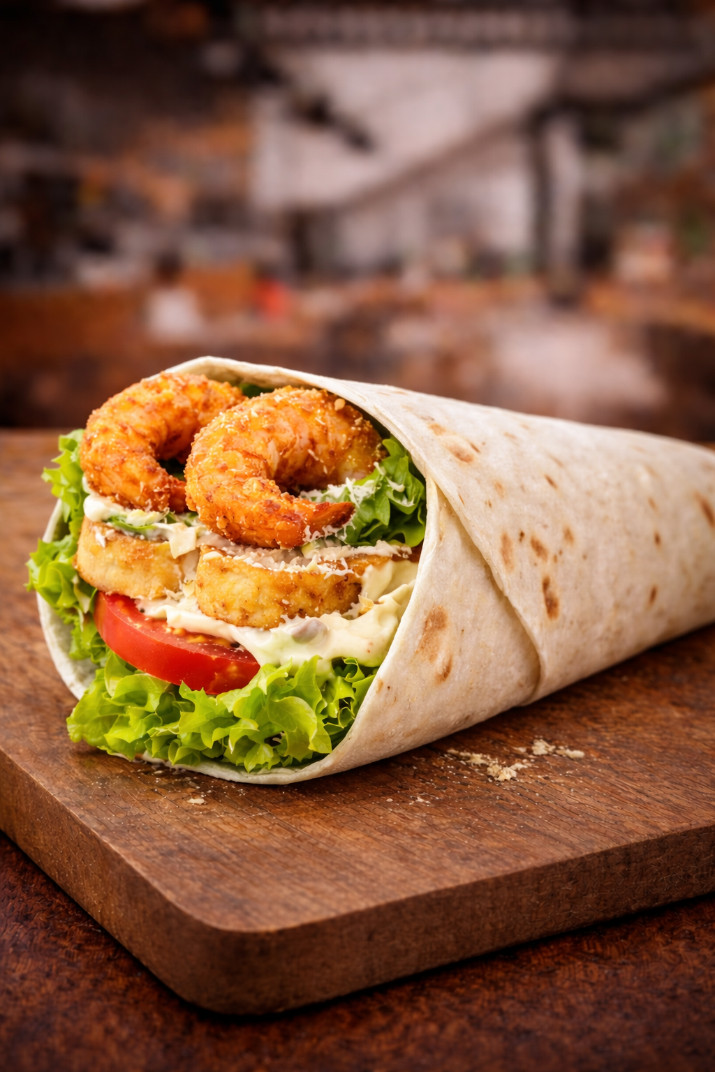 Цезарь Ролл С Королевской Креветкой