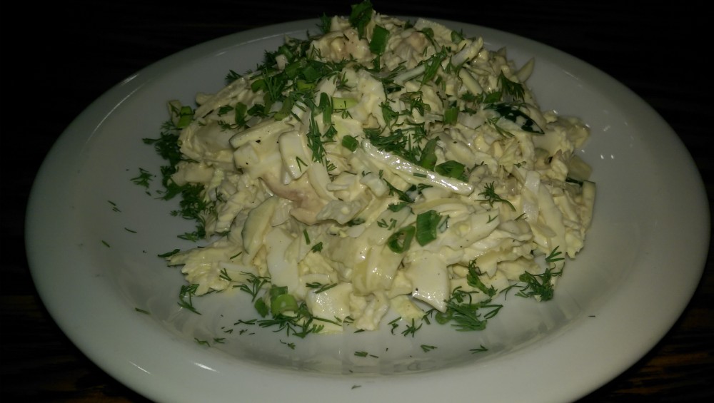 З пекінської капусти з курицею
