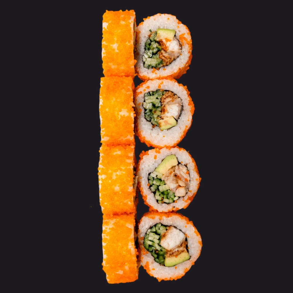 Каліфорнія в ікрі з вугремBlack roll