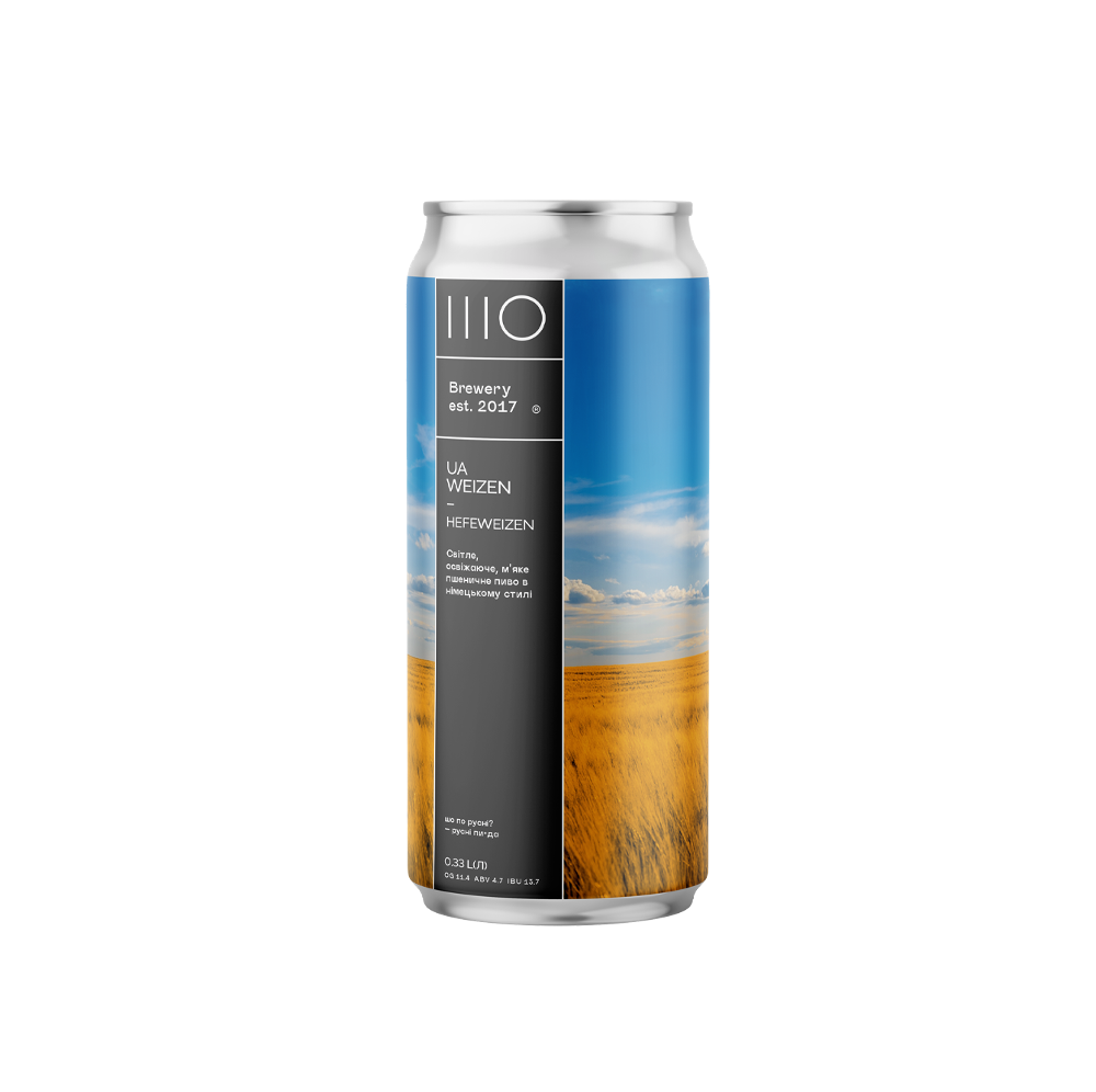 Пиво ШО UA Weizen, ABV 4.7%, 0.33 л