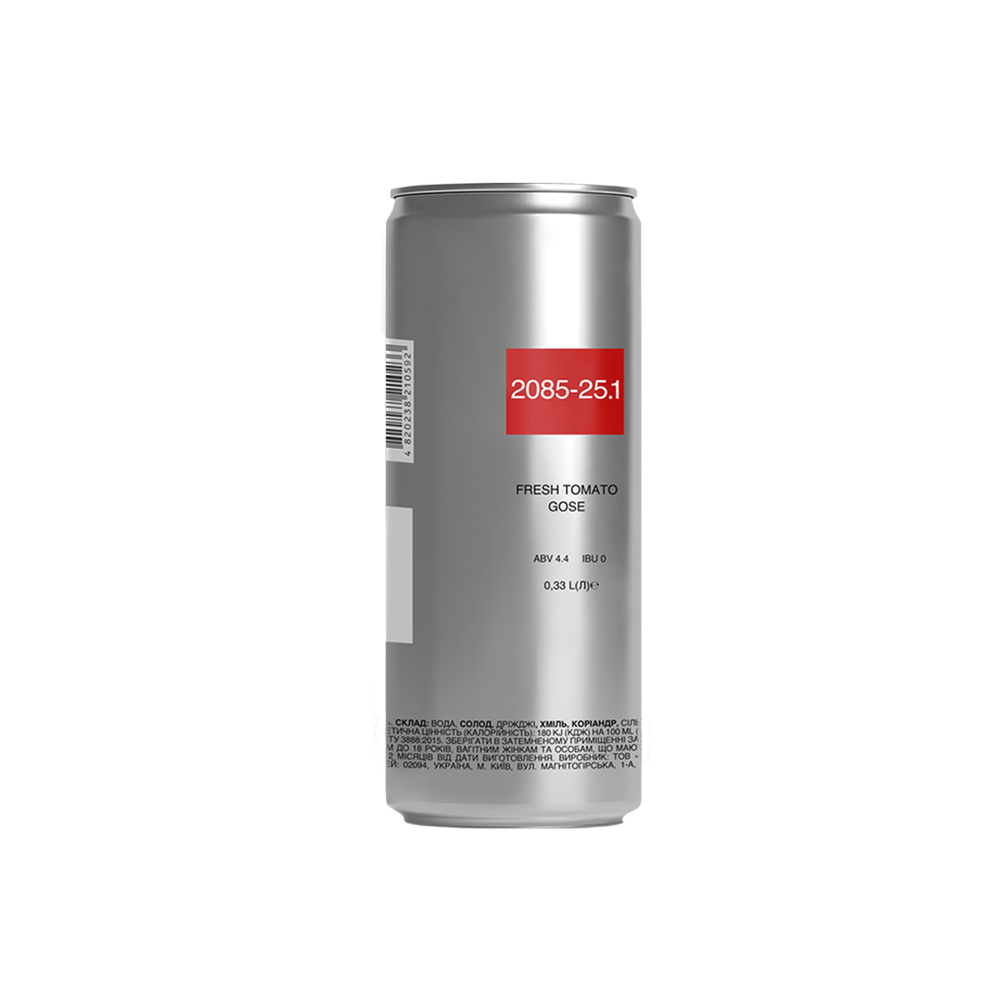 Пиво 2085-25.1 Fresh Tomato Gose, ABV 4.4%, 0.33 л