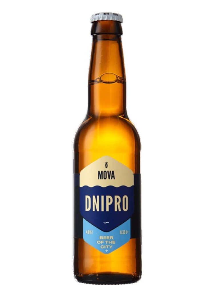Пиво Mova Dnipro Lager, ABV 4,6, 0.33л