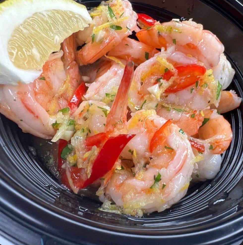 Хвости тигрової креветки мариновані (10 шт)