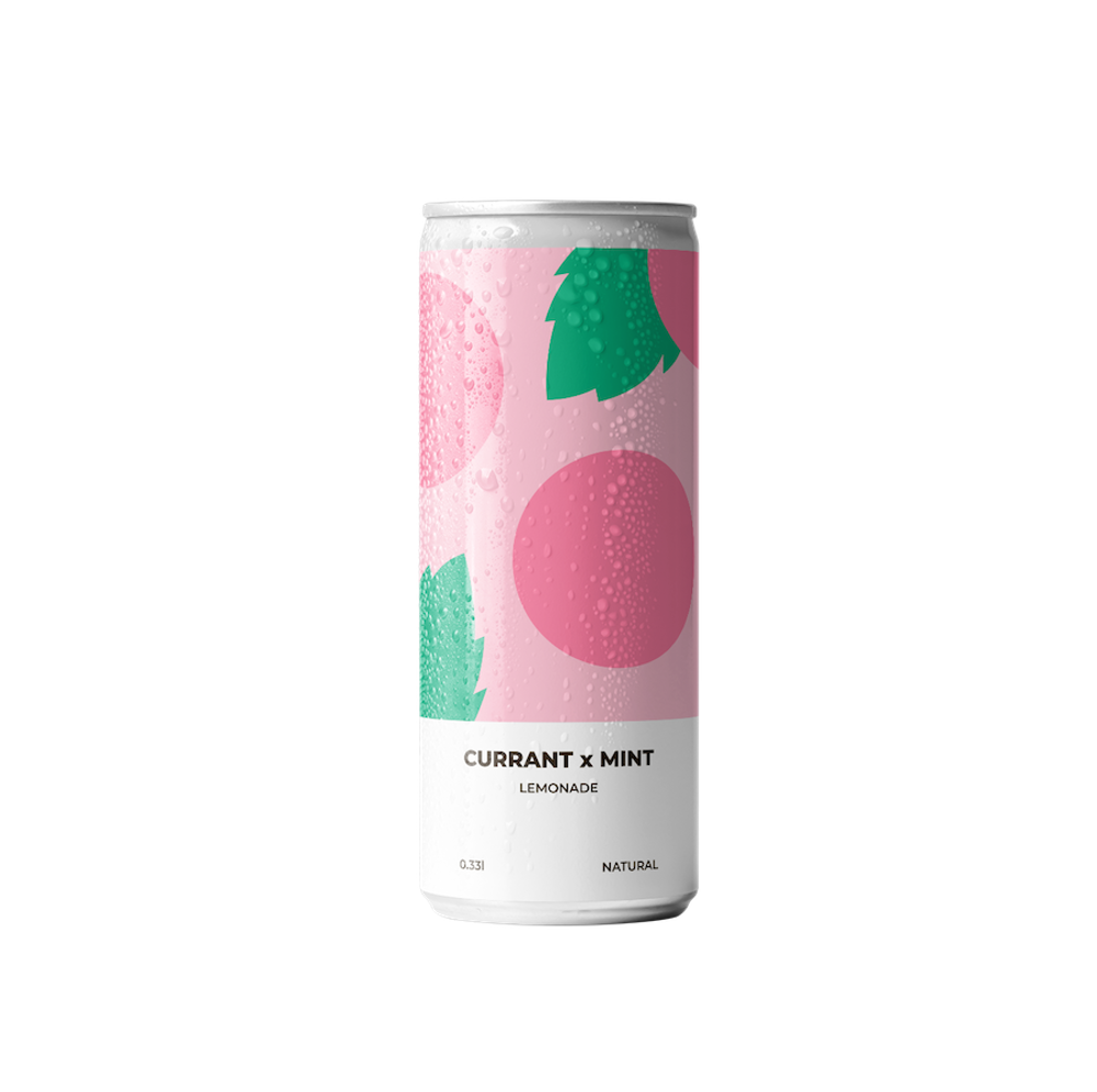 Лимонад Underwood Currant & Mint Lemonade, ABV 0.0%, 0.33 л