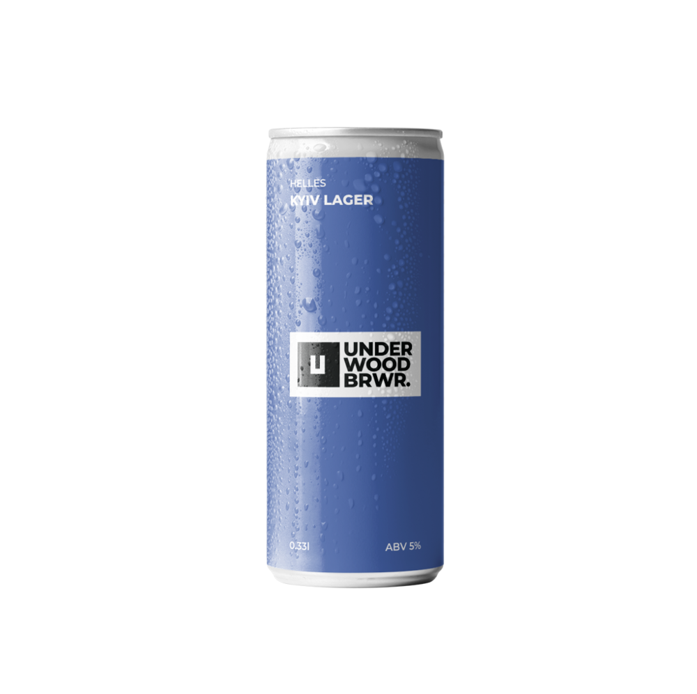 Пиво Underwood Kyiv Lager, ABV 5.1%, 0.33 л