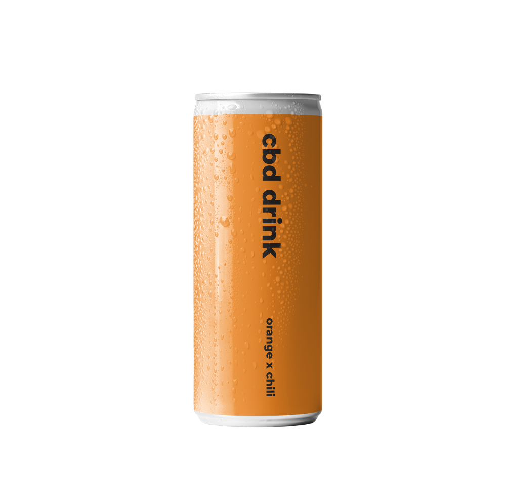 Лимонад Underwood Soda CBD Drink Orange Chili, ABV 0.0%, 0.33 л