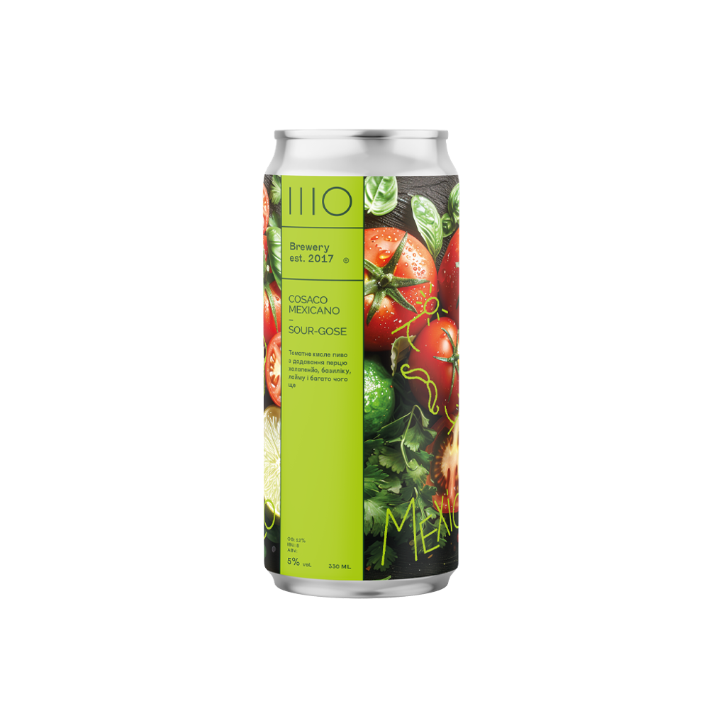 Пиво IIIO Cosaco Mexicano Tomato Sour, ABV 5% 0.33 л