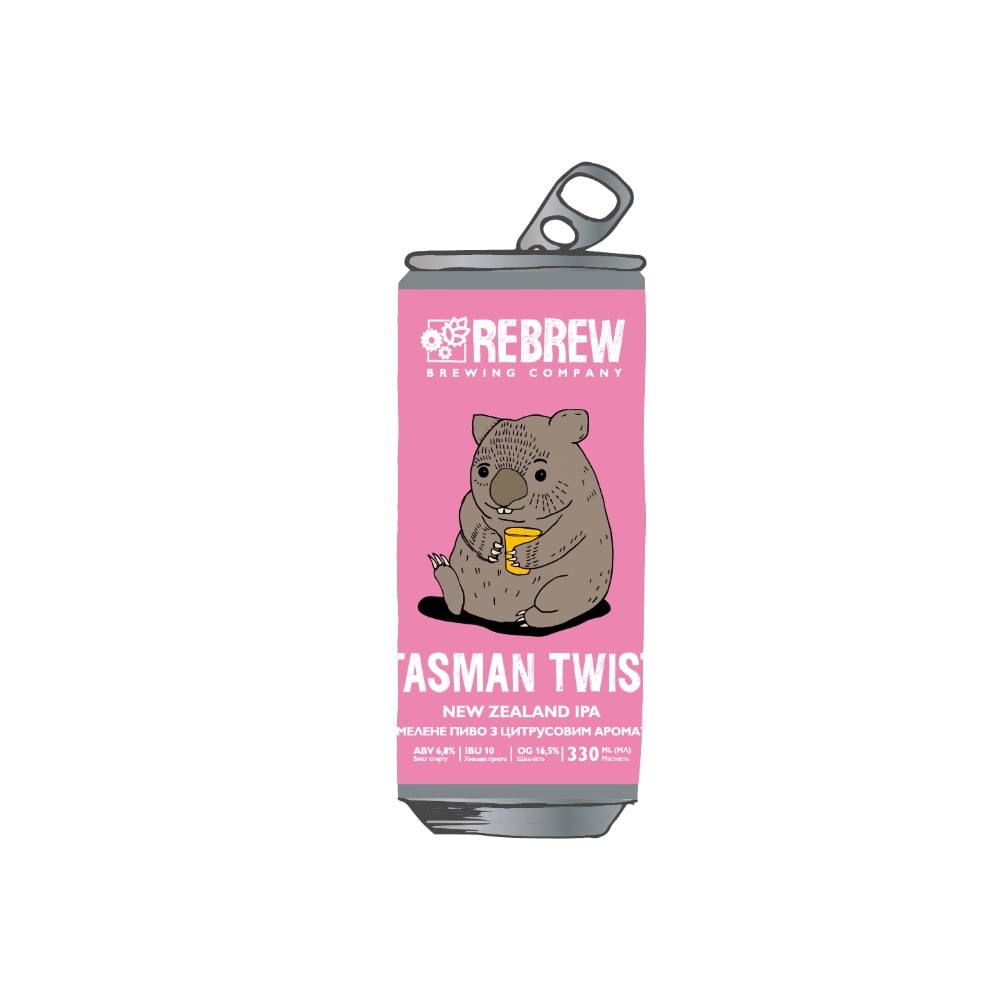 Пиво Rebrew Tasman Twist NZIPA, ABV 6.8%, 0.33 л