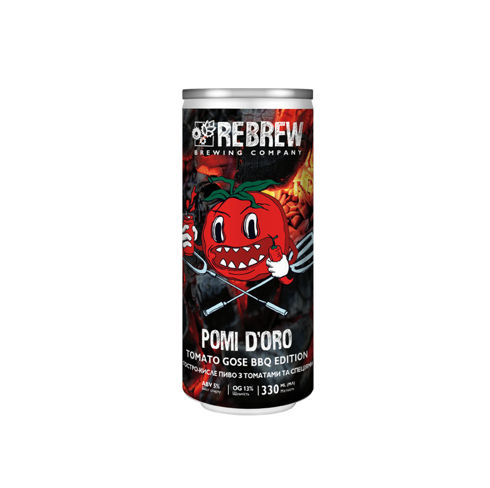 Пиво Rebrew Pomi D'Oro BBQ Edition Tomato Sour, ABV 5%, 0.33 л