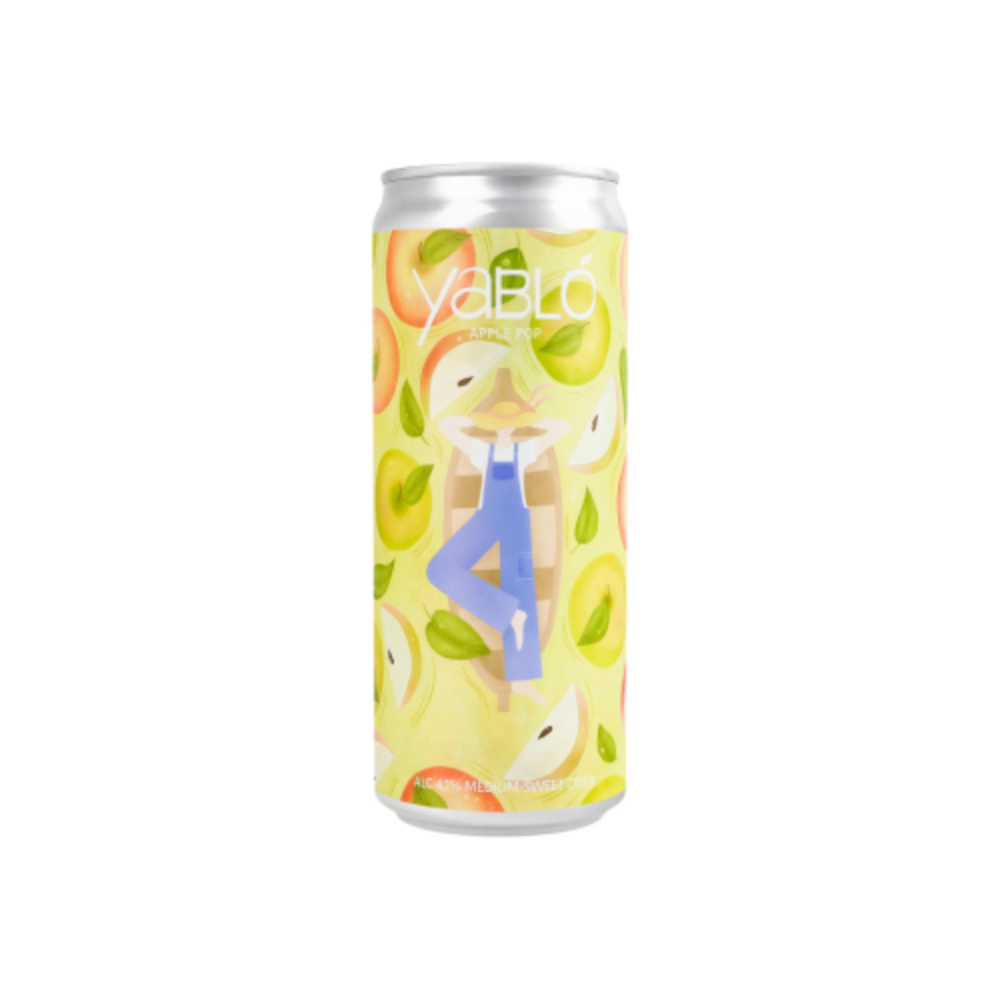 Сидр Yablo Apple Pop, ABV 4.1%, 0.33 л